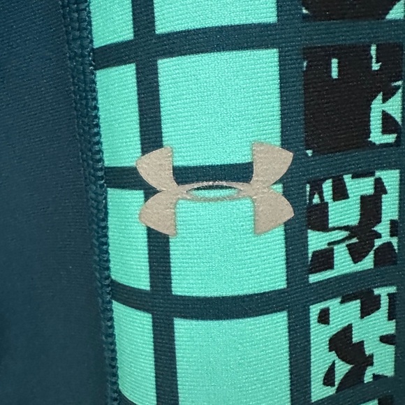 162 Under Armour| NWOT Teal Black High Waisted Moisture-Wicking Legging (Size S) - Picture 5 of 12